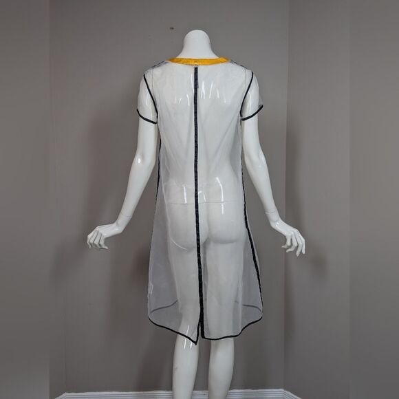 Liviana Conti Sheer Overlay Dress IT 40 / US 4-6 White See through Layering - Picture 5 of 11